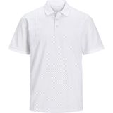 Jack Jones Poloshirt Jjluis Aop Polo Ss 12249286 White Mannen