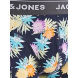 JACK & JONES JUNIOR Boxershort JACREECE FLOWER - set van 3 Blauw