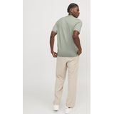 JACK & JONES Emil Polo - Korte Mouw - Saliegroen - Viscosemengsel