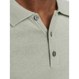 JACK & JONES Emil Polo - Korte Mouw - Saliegroen - Viscosemengsel