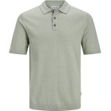 JACK & JONES Emil Polo - Korte Mouw - Saliegroen - Viscosemengsel