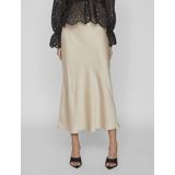 Vila - Ellette - Midi Rok - Hoge Taille - Geweven Stoffen - 100% Gerecycled Polyester