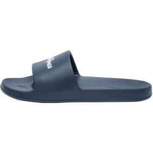 Jack Jones Heren Badslipper Jerry Moulded Logo Slider Blauw BLAUW