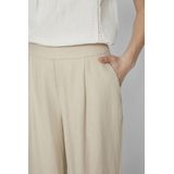 VILA Wide Leg Broek VIJOLANDA - Beige