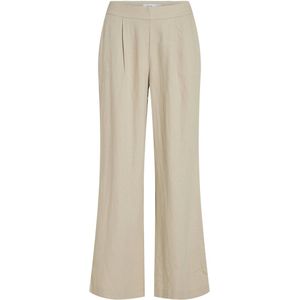 VILA Wide Leg Broek VIJOLANDA - Beige