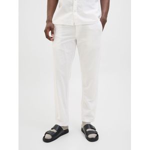 Sportbroek - Geweven Stof - Katoen/Linnen - Relaxed Fit - Mid Rise