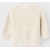 Vest - Wafel Gebreide Stof - O-hals - Lange Mouwen - Knoopsluiting