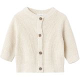 Vest - Wafel Gebreide Stof - O-hals - Lange Mouwen - Knoopsluiting