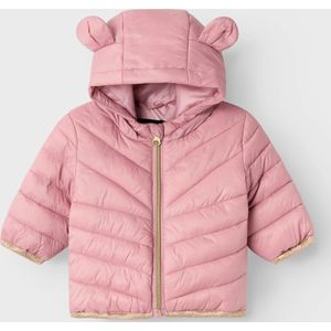 NAME IT Nbfmoney gewatteerde jas voor babymeisjes, roze, 74, roze, 74, Roze