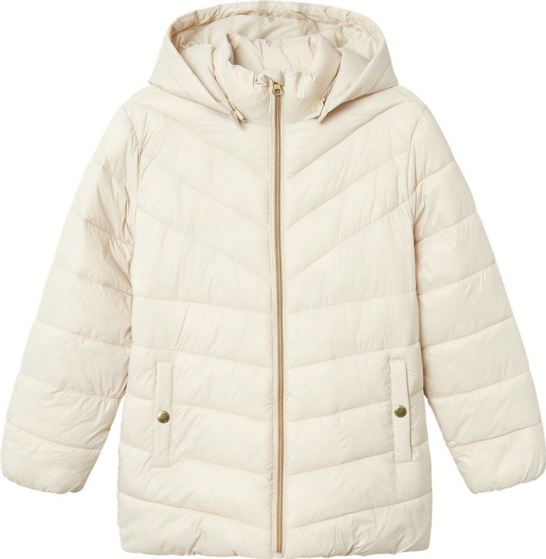 Name it - NKFMONAY - Gewatteerde Jas - Beige - 100% Nylon - Medium Isolatie