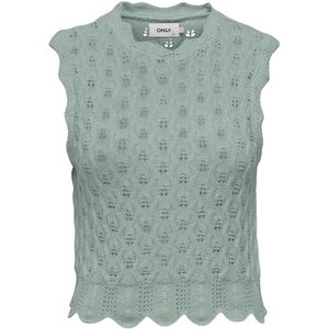ONLY ONLLUNA LIFE SL O-NECK TANK NOOS KNT Dames Top - Jadeite