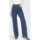Only Silje Ex Str Wide Dot729 Hoogzittende Jeans Blauw Vrouw