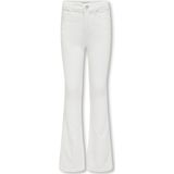 Kids Only - Flared Jeans - Wit - Katoen/Gerecycled Polyester/Elastaan