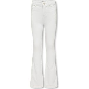 Kids Only - Flared Jeans - Wit - Katoen/Gerecycled Polyester/Elastaan