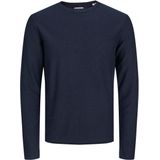 Jack & Jones - Summer Knit Crew Neck - Blauw - Katoen en Linnen