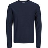 Jack & Jones - Summer Knit Crew Neck - Blauw - Katoen en Linnen