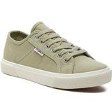 ONLY - Nicola - Lage Sneakers - Kaki - Katoen