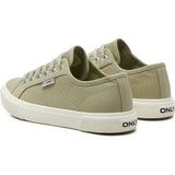 ONLY - Nicola - Lage Sneakers - Kaki - Katoen