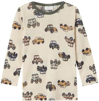 NAME IT - NMMWANG WOOL NEEDLE LS TOP NOOS - Jongens - Lange mouwen shirts