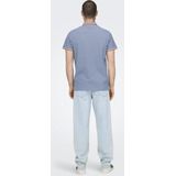 Polo Shirt - Blauw - Piquéstof - Regular Fit