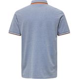 Polo Shirt - Blauw - Piquéstof - Regular Fit