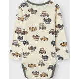 Name It - Wang Wool Needle Bodysuit - Grijs - 100% Merinowol