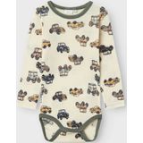 Name It - Wang Wool Needle Bodysuit - Grijs - 100% Merinowol