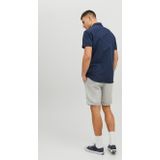 Jack & Jones - Summer Korte Mouw - Overhemd - Blauw - Katoen/Linnen