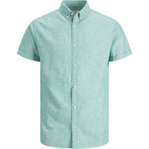 Jack & Jones - Heren Overhemden Summer Korte Mouw - Groen - Maat S