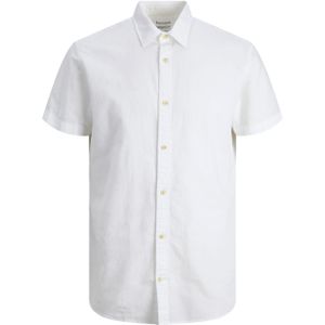 Jack & Jones - Heren Overhemden Summer Korte Mouw - Wit - Maat S