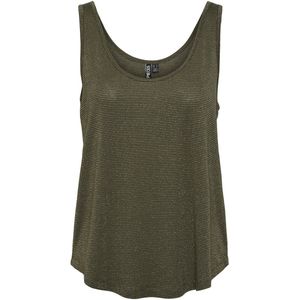 PIECES - Pcbillo - Tanktop - Grape Leaf - Goud Lurex