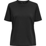 Only - Onlmonja Tee Jrs Noos - T-shirt - Zwart - Katoen