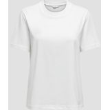 Only - Dames T-shirt - Wit - 100% Katoen - Regular Fit