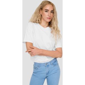 Only - T-shirt - Wit - 100% Katoen