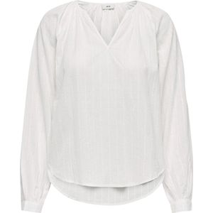 Jacqueline de Yong - Carolina - Blousetop - V-hals - Lange Mouwen