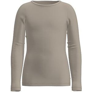 NAME IT Nmfsuraja Slim Ls Top Noos shirt met lange mouwen voor meisjes, Pure kasjmier, 86 cm