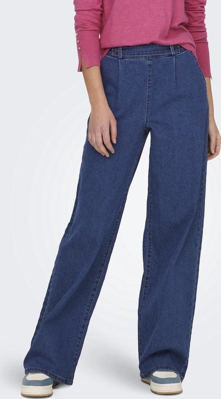 Jdy jdygeggo hw wide jeans dnm noos broek blauw