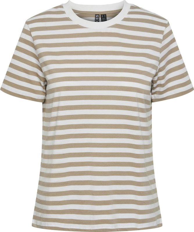 Pieces - Pcria Ss Tee Stripes Jrs Noos Bc - Dames - t-Shirts
