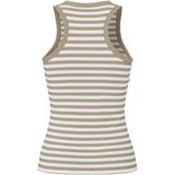 Pieces - Pcruka Boxer Tank Top - Dames - Silver Mink/Cloud Dancer - Katoenmix