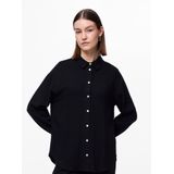 Pieces - Pcvinsty Ls Shirt Noos - Blouse - Zwart