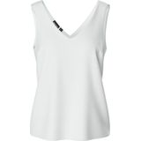 PIECES - Franan - Blouseshirt - Offwhite - V-hals - Mouwloos