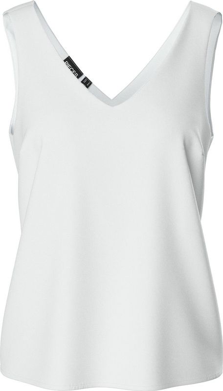 PIECES - Franan - Blouseshirt - Offwhite - V-hals - Mouwloos