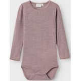 NAME IT - Nmfwang Wool Needle Ls Body Solid Noos - Rompertje - Lila - Lange Mouwen