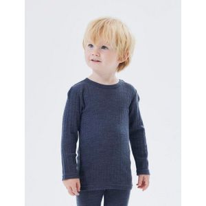 Name it - Nmmwang Wool Needle Ls Top Solid Noos - Jongens - Lange Mouwen Shirts