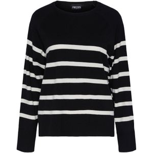 Gebreide Pullover - O-hals - Lange Mouwen - Zwart - 52% LENZING™ ECOVERO™ Viscose