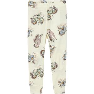 NAME IT Nmfwillitus Wool Leggings Noos legging voor meisjes, Wit