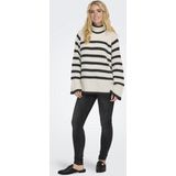 Jdy Jdymiley Long Stripe Pullov Knt Noos Dames Trui - Birch W. Dgm Stripes