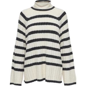 Jdy Jdymiley Long Stripe Pullov Knt Noos Dames Trui - Birch W. Dgm Stripes