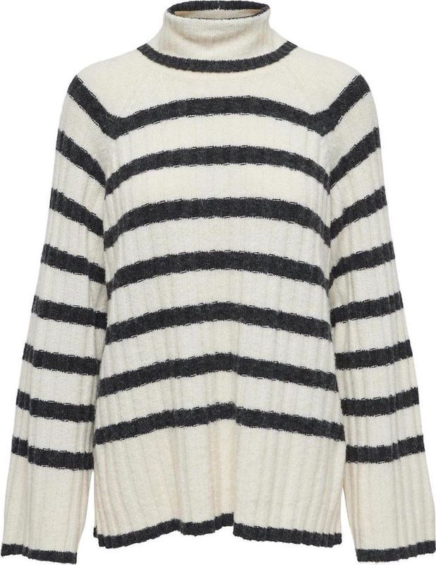 Jdy Jdymiley Long Stripe Pullov Knt Noos Dames Trui - Birch W. Dgm Stripes