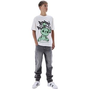 Jeans - Dad Fit - Denim - Mid-waist - Verstelbare Taille